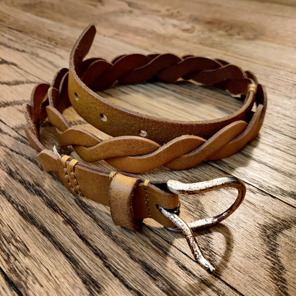 Banana Republic braided leather belt!